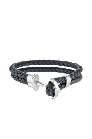 Armband Anchor Zwart en Zilverkleurig