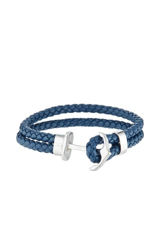 Armband Anchor Blauw en Zilverkleurig