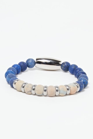 Armband Louis Ecru en Blauw