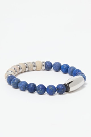 Armband Louis Ecru en Blauw