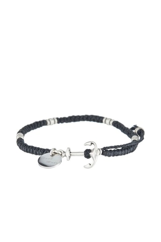 Armband Black Wax Zwart en Zilverkleurig