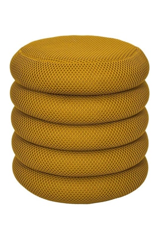 Opbergpoef Atome - Geel - Polyester 