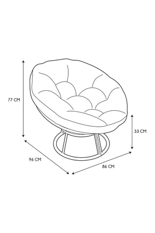 Fauteuil Cancun - Bruin en Wit