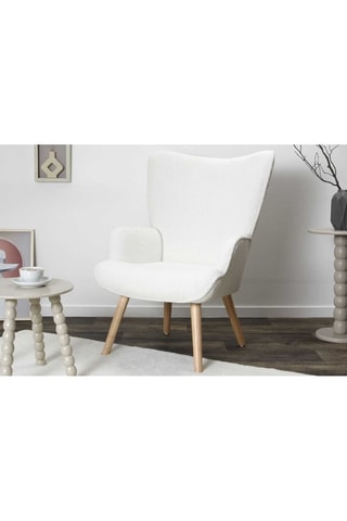 Fauteil Rhea - Wit - Van polyester