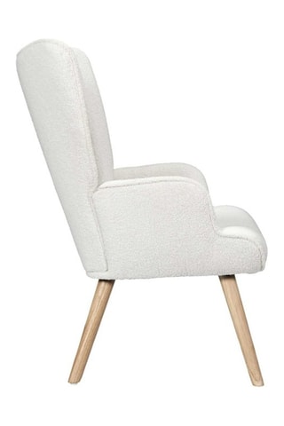 Fauteil Rhea - Wit - Van polyester