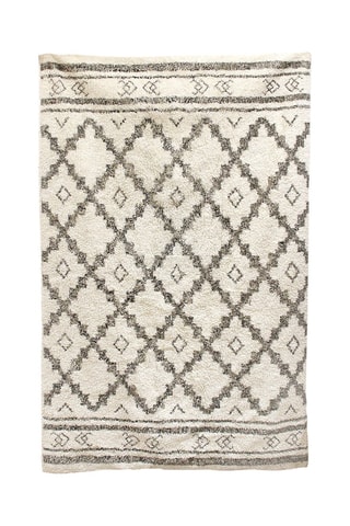 Vloerkleed Wit en Grijs - 120 x 170 cm