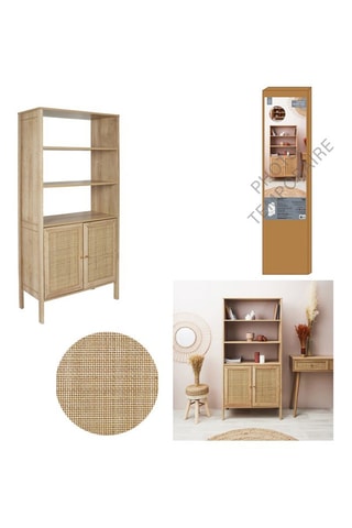 Dressoir 2 Deuren Bali Beige en Naturel
