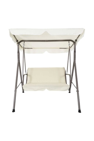 Schommelstoel Sonia Beige en Grijs