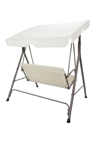 Schommelstoel Sonia Beige en Grijs