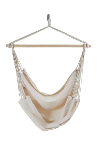 Populierenhouten Schommelstoel Terre Inconnue - Beige en Zwart