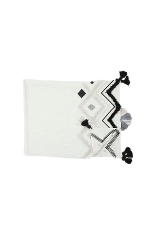 Bankkleed Ethnique Wit - 130 x 150 cm