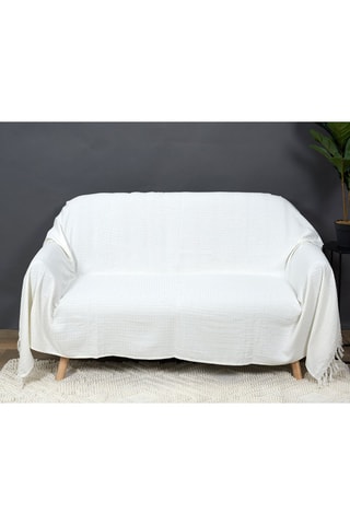 Bankkleed Ivoorkleurig - 170 x 250 cm