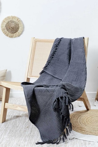 Sprei - Antraciet - 150 x 200 cm