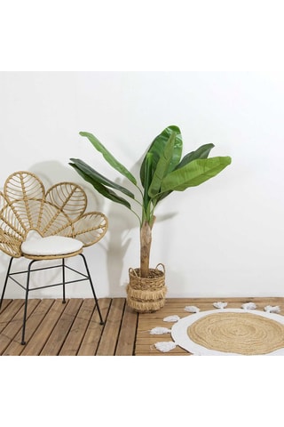 Kunstmatige bananenplant in pot - 120 cm - Groen