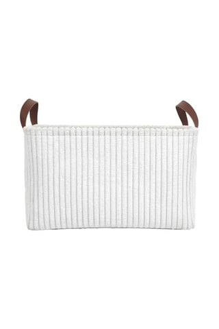 3 Opbergmanden 36 x 20 x 26 cm - Wit