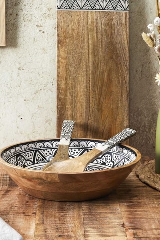 Saladier en bois de manguier Dune - 33 cm