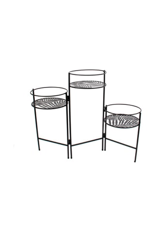 3-In-1 Plantentafeltje Zwart - 66,5 x 21 x 50 cm