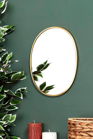 Miroir - 34 cm - Doré