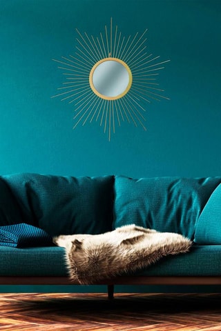 Miroir soleil - 66 cm - Doré