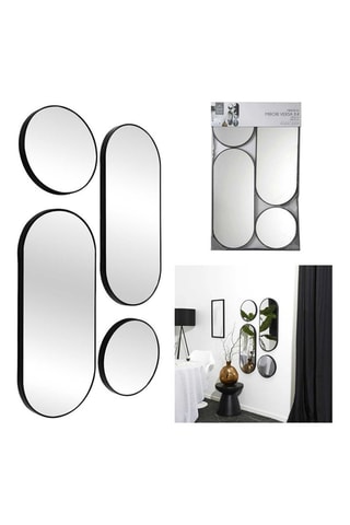 4 miroirs - Noir
