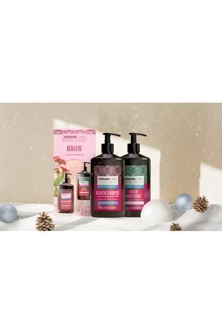 Coffret shampoing & après-shampoing réparateur & fortifiant - Kératine - 4 x 100 ml