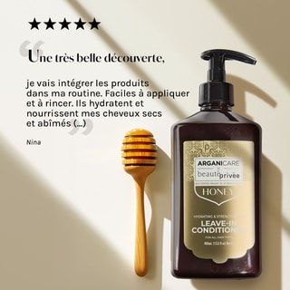 Soin hydratant protecteur sans rinçage - Miel - Cheveux secs & abîmés – 400 ml