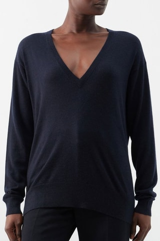 Jersey de cachemir - Azul marino - Raey