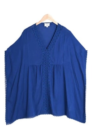 Poncho Marjolaine - Bleu - Maison 123
