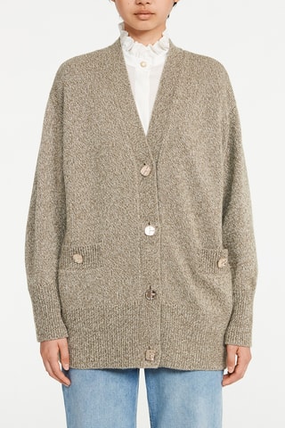 Gilet en laine - Beige chiné - Claudie Pierlot