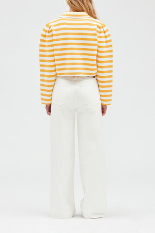 Gilet - Jaune et blanc - Claudie Pierlot