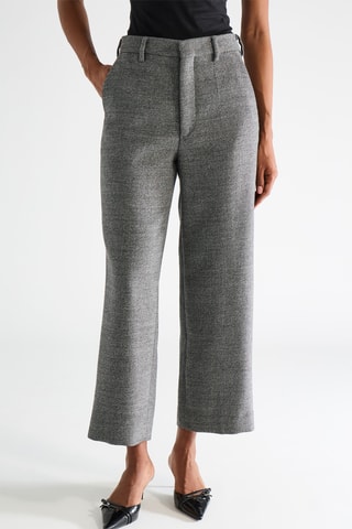 Pantalón de tiro alto de lana - Negro - Raey