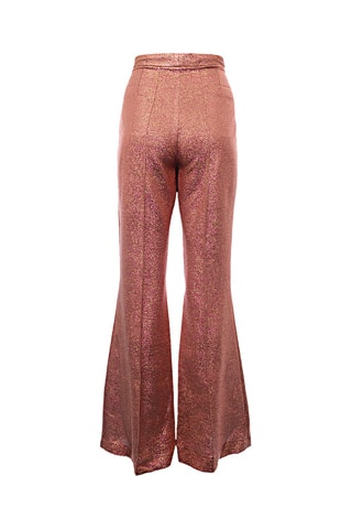 Pantalon flare en soie - Vieux rose - Raey
