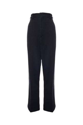 Pantalon wide legs en laine - Bleu marine - Raey
