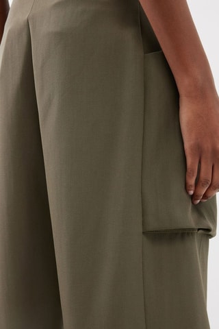 Pantalón de lana virgen - Caqui - Raey