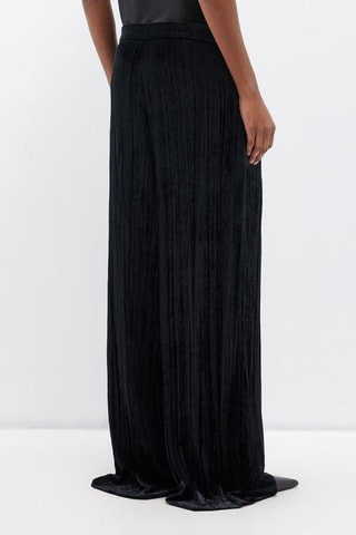 Pantalon wide legs en velours - Noir - Raey