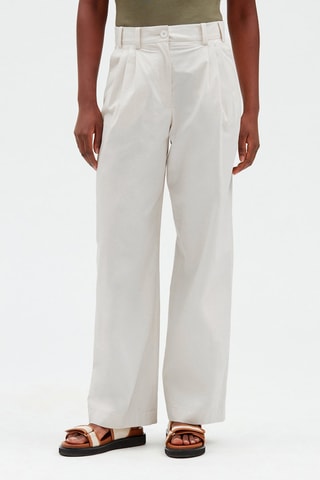 Pantalon à pinces large - Blanc - Claudie Pierlot