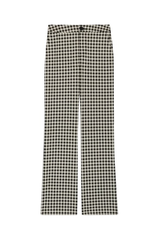 Pantalon à carreaux - Noir et blanc - Claudie Pierlot