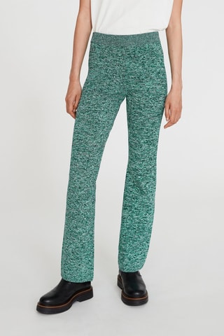 Jogging taille haute - Vert chiné - Claudie Pierlot