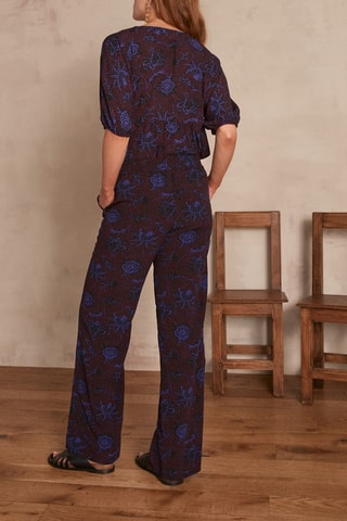 Pantalon Leana - Bordeaux et bleu - Maison 123