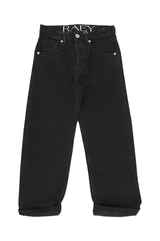 Jean en coton biologique - Noir - Raey