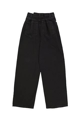 Jean en coton biologique taille haute - Noir - Raey