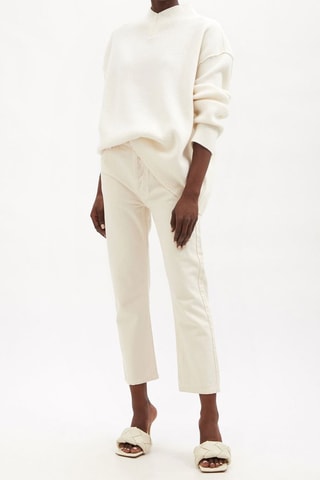 Jean droit en coton biologique - Blanc - Raey