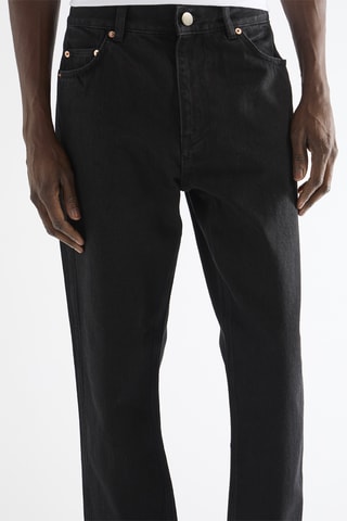 Jean en coton biologique - Noir - Raey