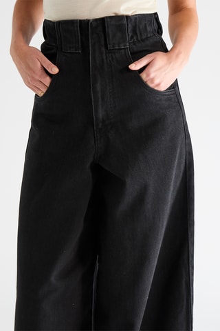 Jean relaxed taille haute - Noir - Raey