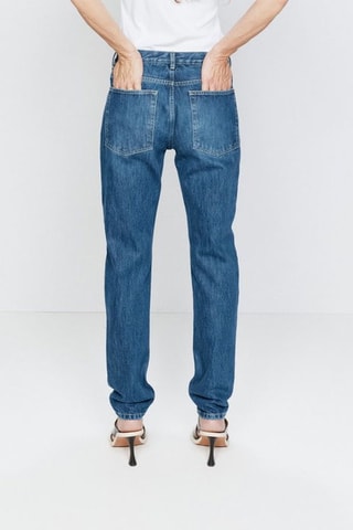 Jean skinny en coton biologique - Bleu - Raey