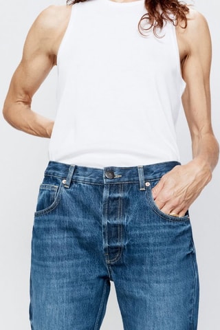 Jean skinny en coton biologique - Bleu - Raey