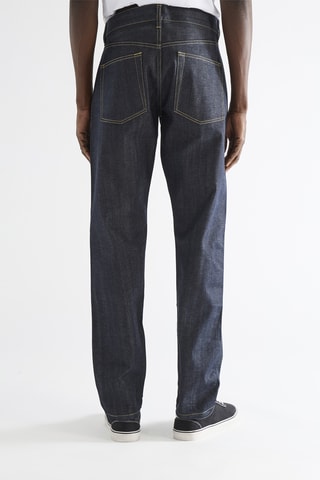 Jean en coton biologique - Bleu foncé - Raey