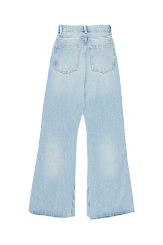 Jean flare 7/8 en coton biologique - Bleu - Raey