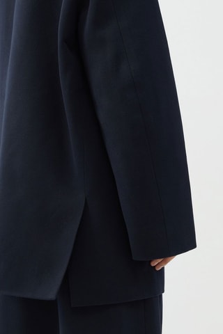 Chaqueta de algodón orgánico - Azul marino - Raey