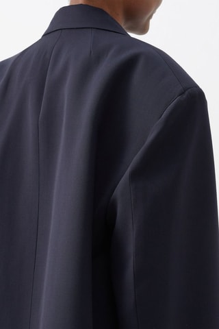 Veste de costume en laine - Noir - Raey